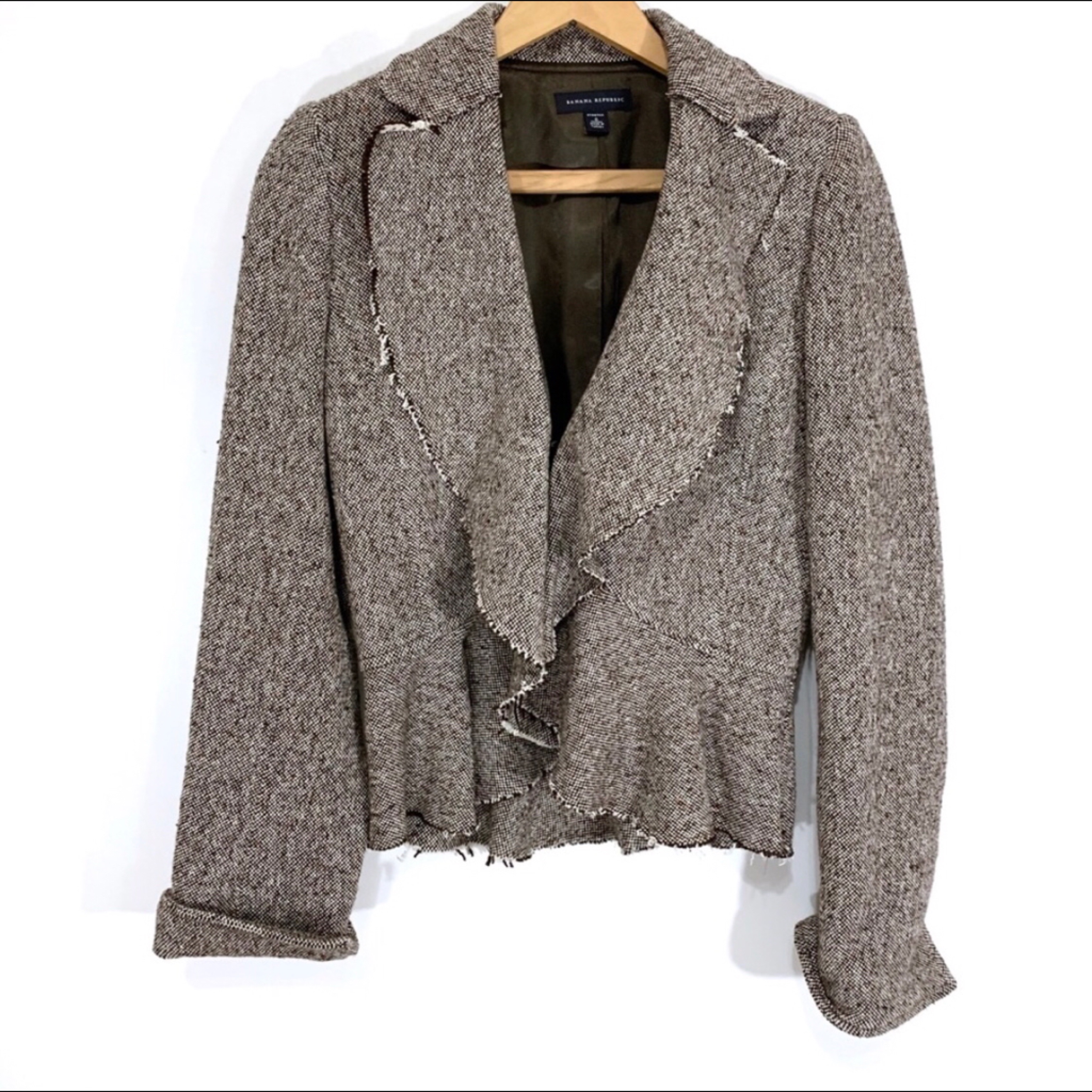 Banana Republic Brown Tweed Blazer
